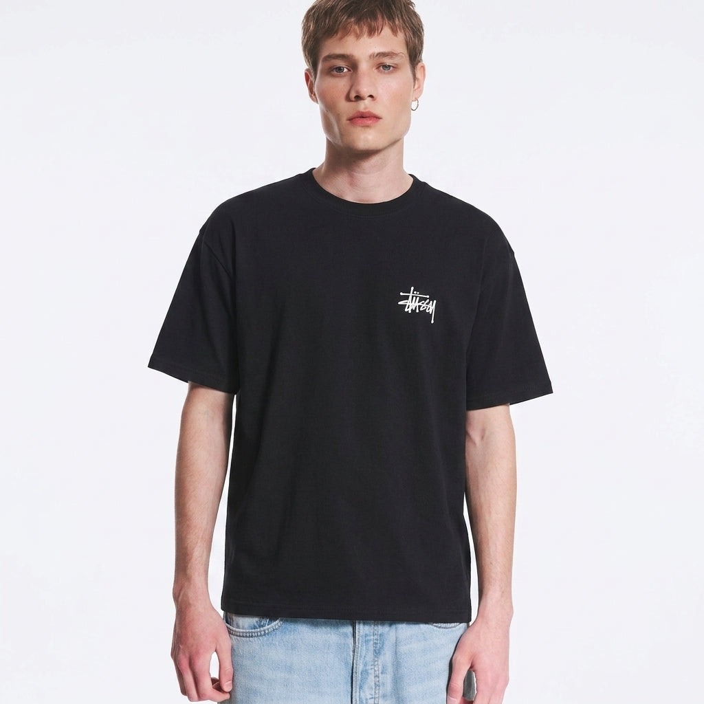 Stussy Basic L/S T-Shirt Steel