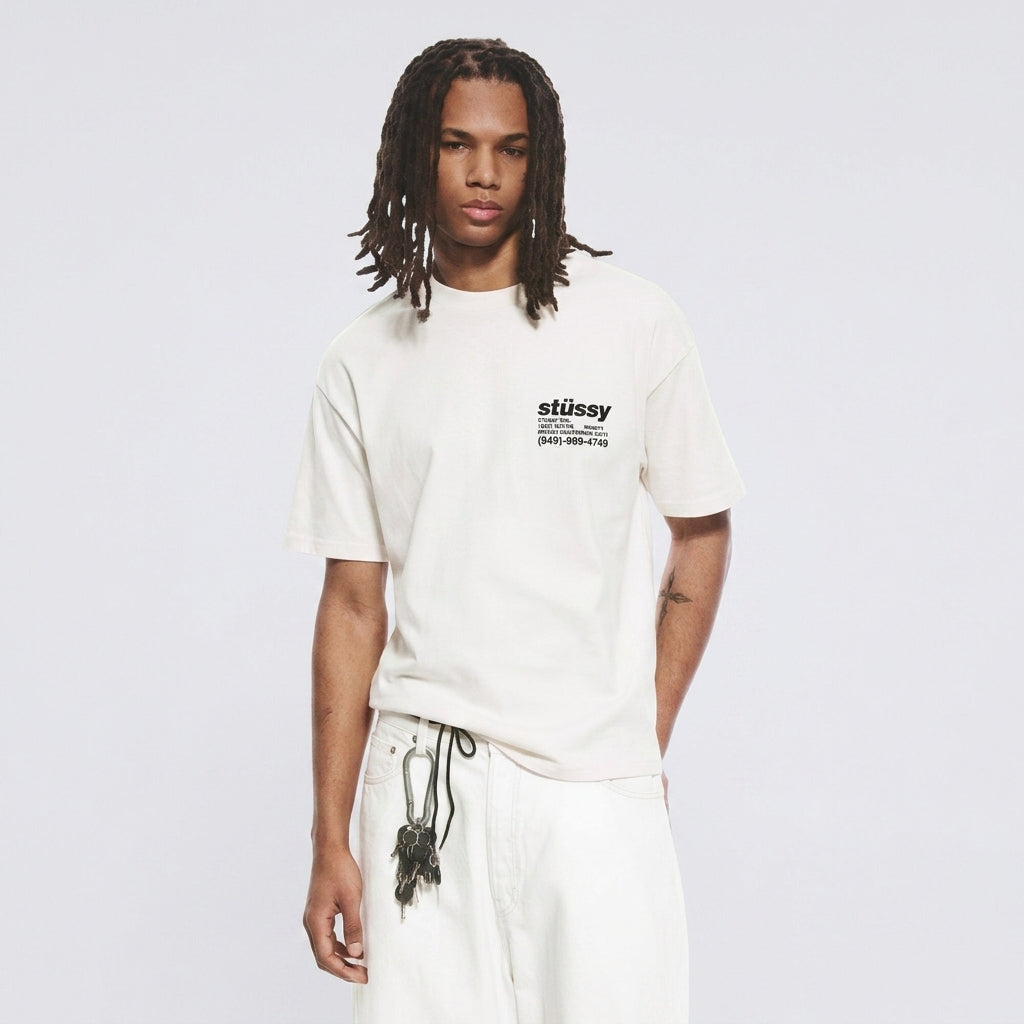 Stussy DNA Pigment Dyed T-Shirt Natural