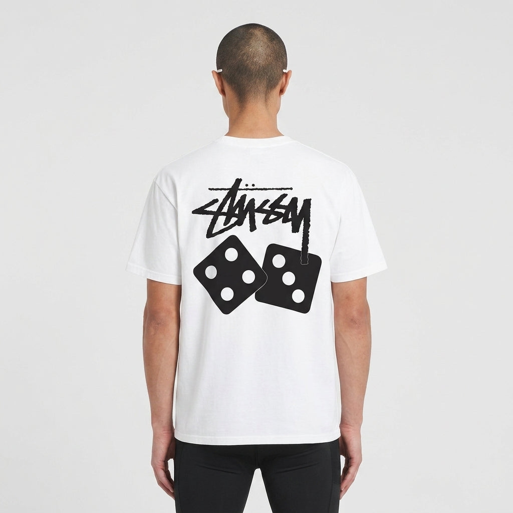 Stussy Dice T-Shirt Pigment Dyed Natural