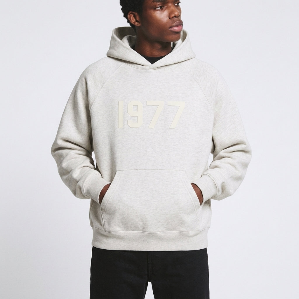 Fear of God Essentials 1977 Hoodie Light Oatmeal