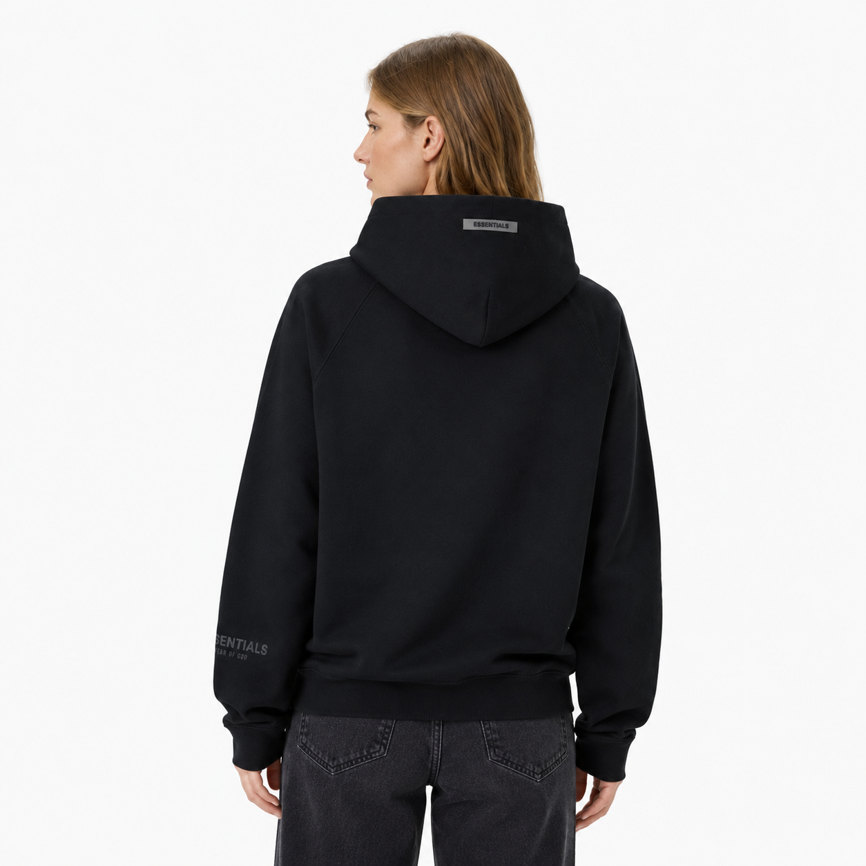 Fear of God Essentials 3D Silicon Applique Pullover Hoodie Dark Slate