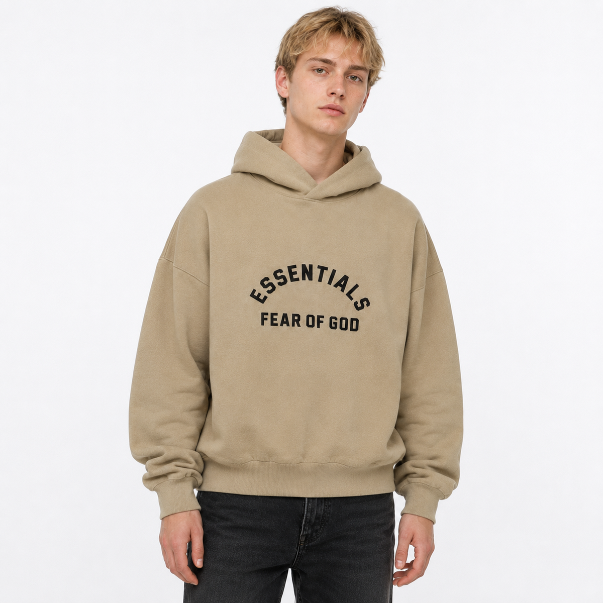Fear of God Essentials Hoodie Dusty Beige (Dubai Exclusive)