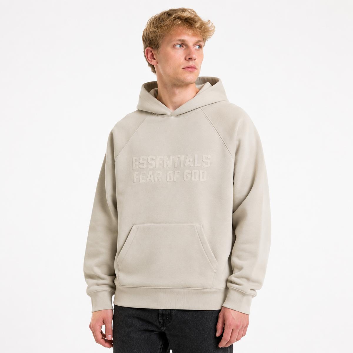 Fear of God Essentials Hoodie Smoke