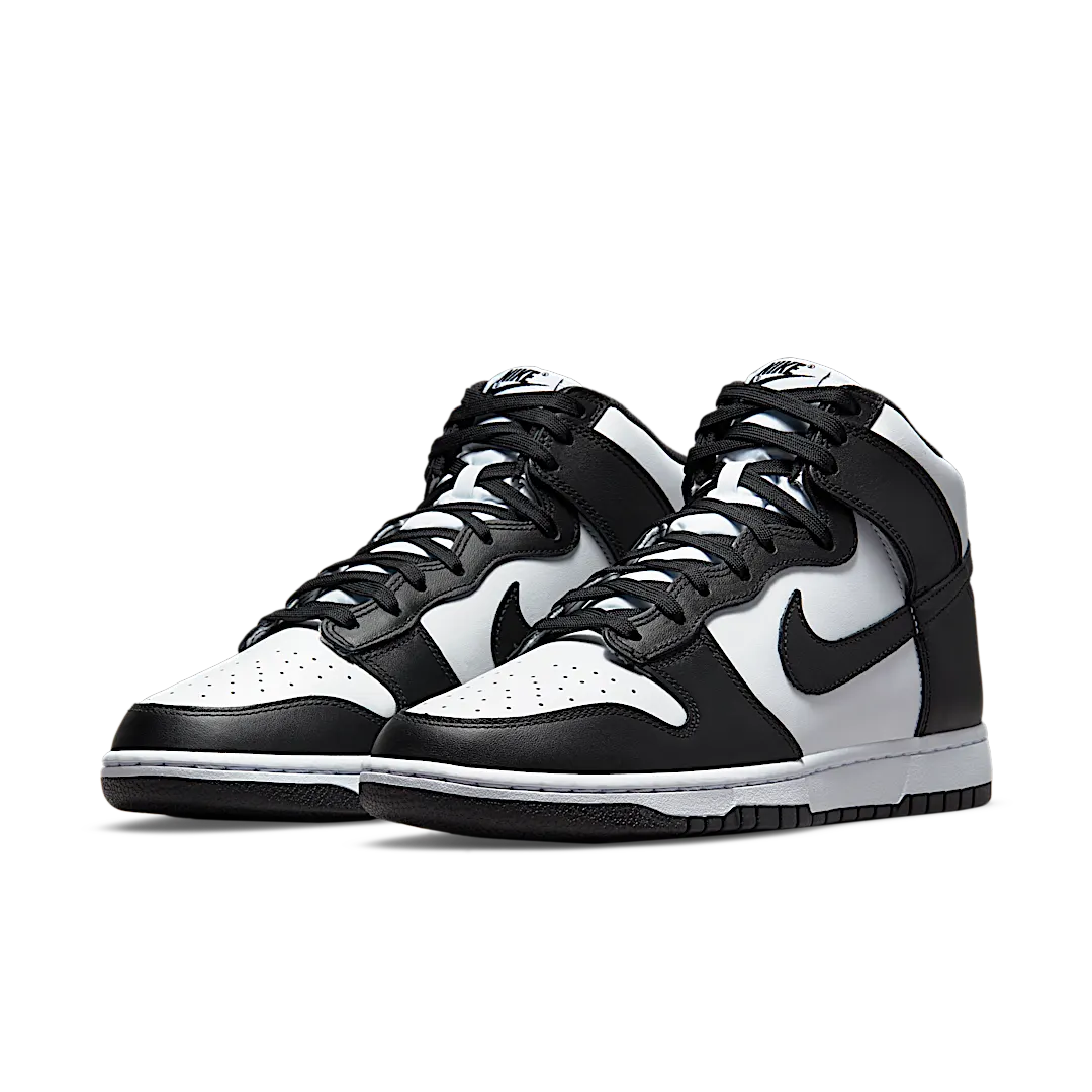 Nike Dunk High Panda Black White (2021/2024), White/Black-Total Orange (DD1399-105)