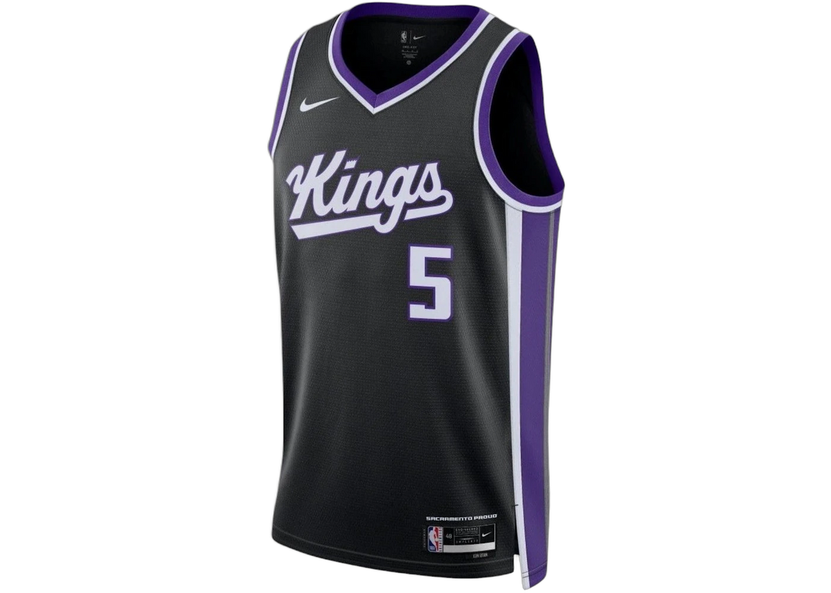 Nike Sacramento Kings De'Aaron Fox 22/23 Jersey Black