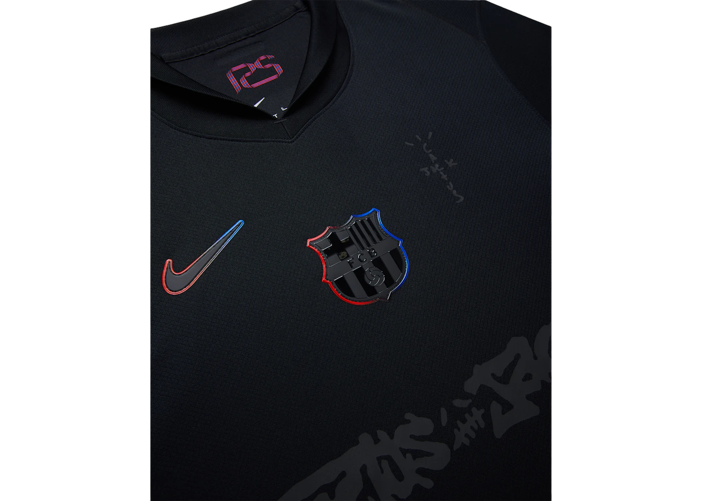 Travis Scott x FC Barcelona 2024/25 Match Away Cactus Jack Jersey Black - Sneak
