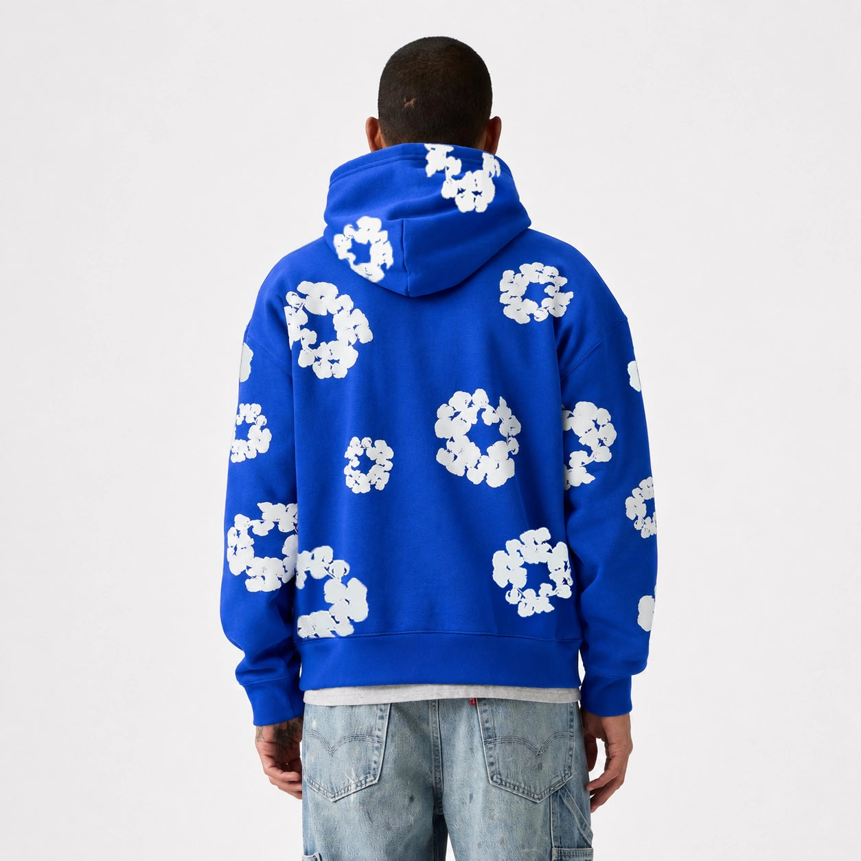 Denim Tears The Cotton Wreath Hoodie Royal Blue