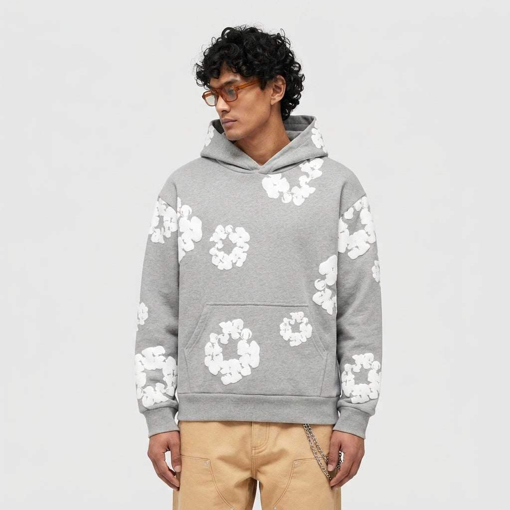 Denim Tears The Cotton Wreath Hoodie Grey