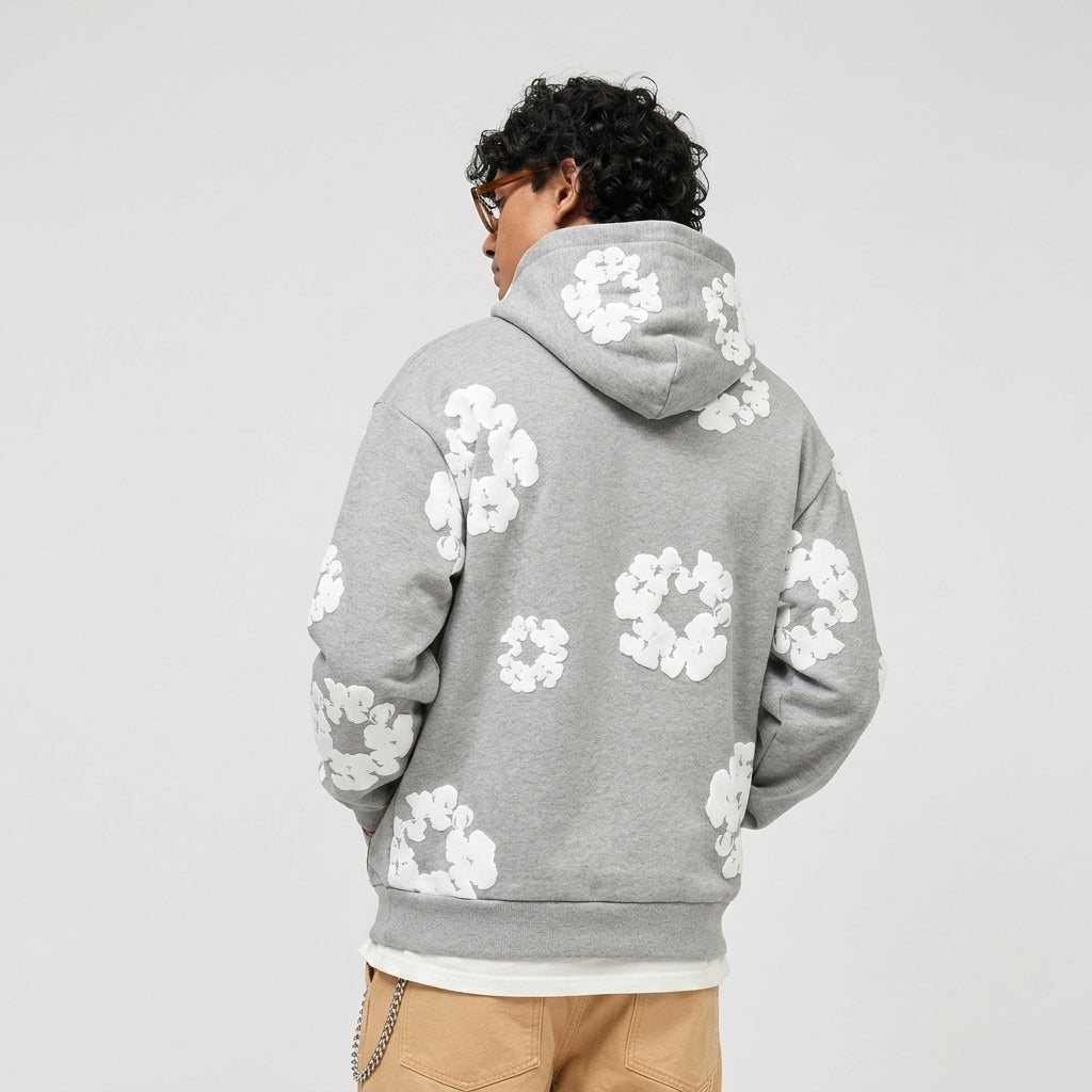 Denim Tears The Cotton Wreath Hoodie Grey