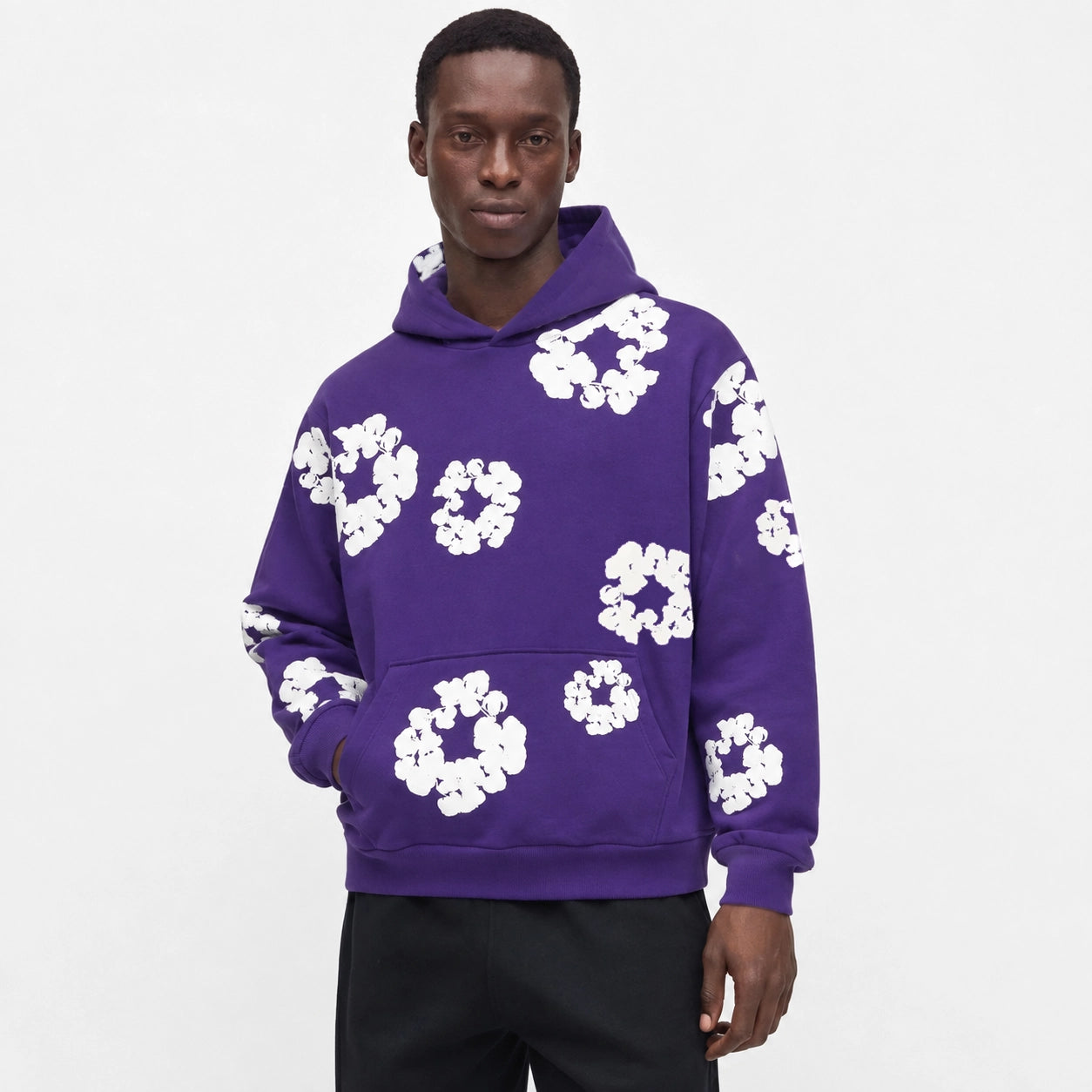 Denim Tears The Cotton Wreath Hoodie Purple
