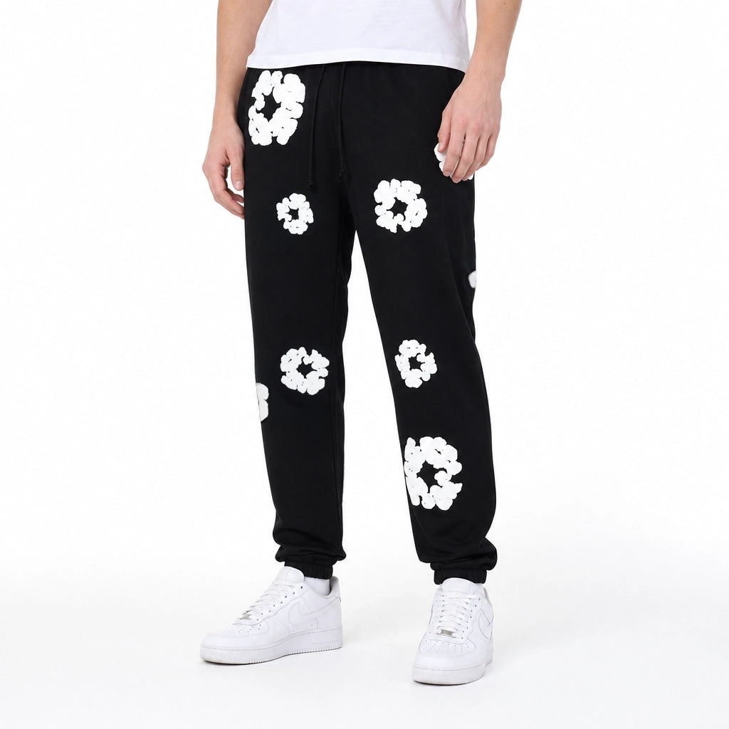 Denim Tears The Cotton Wreath Sweatpants Black