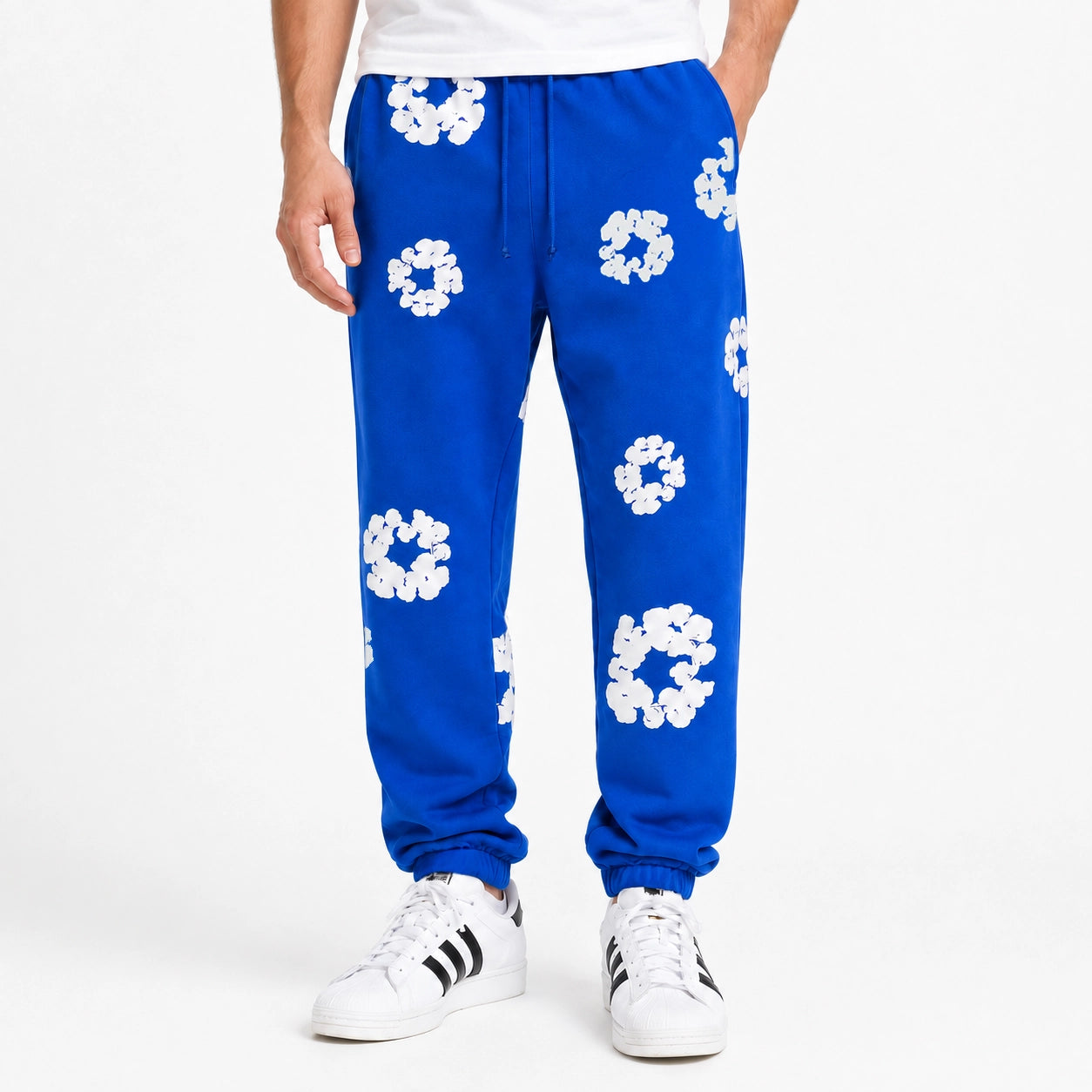Denim Tears The Cotton Wreath Sweatpants Blue