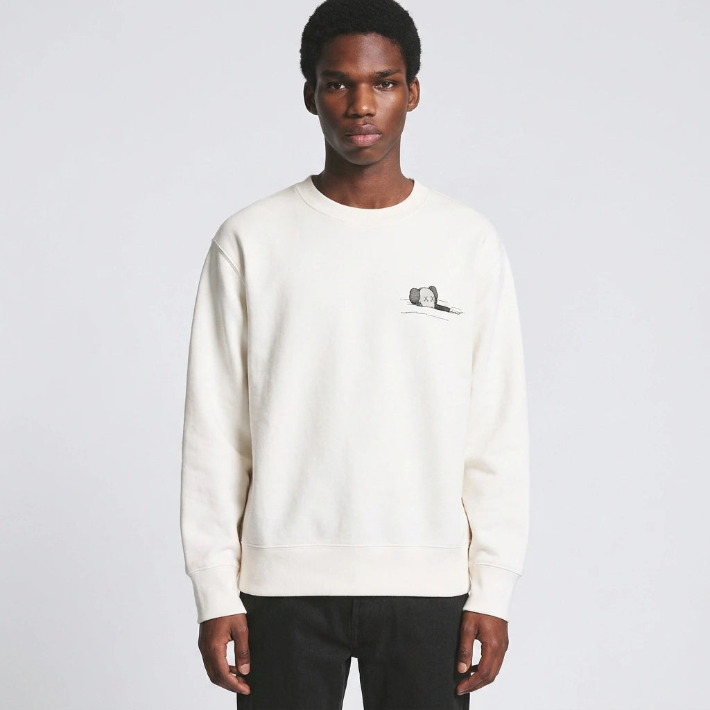 KAWS x Uniqlo Kids Longsleeve Sweatshirt (US Sizing) Off White