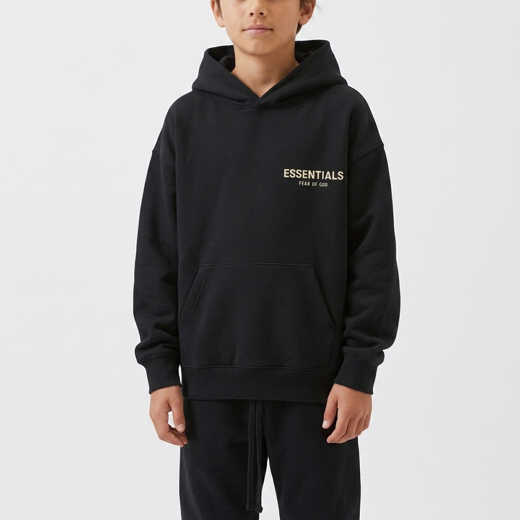 Fear of God Essentials Hoodie Stretch Limo (Kids)