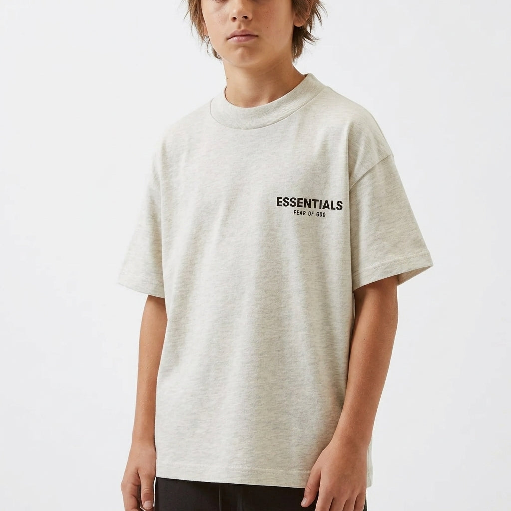 Fear of God Essentials T-shirt Light Oatmeal (Kids)