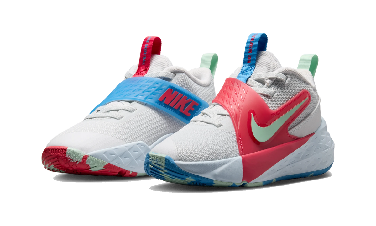 Nike Team Hustle D 12 Off-White/Aurora Blue/Tropical Pink/Arctic Green