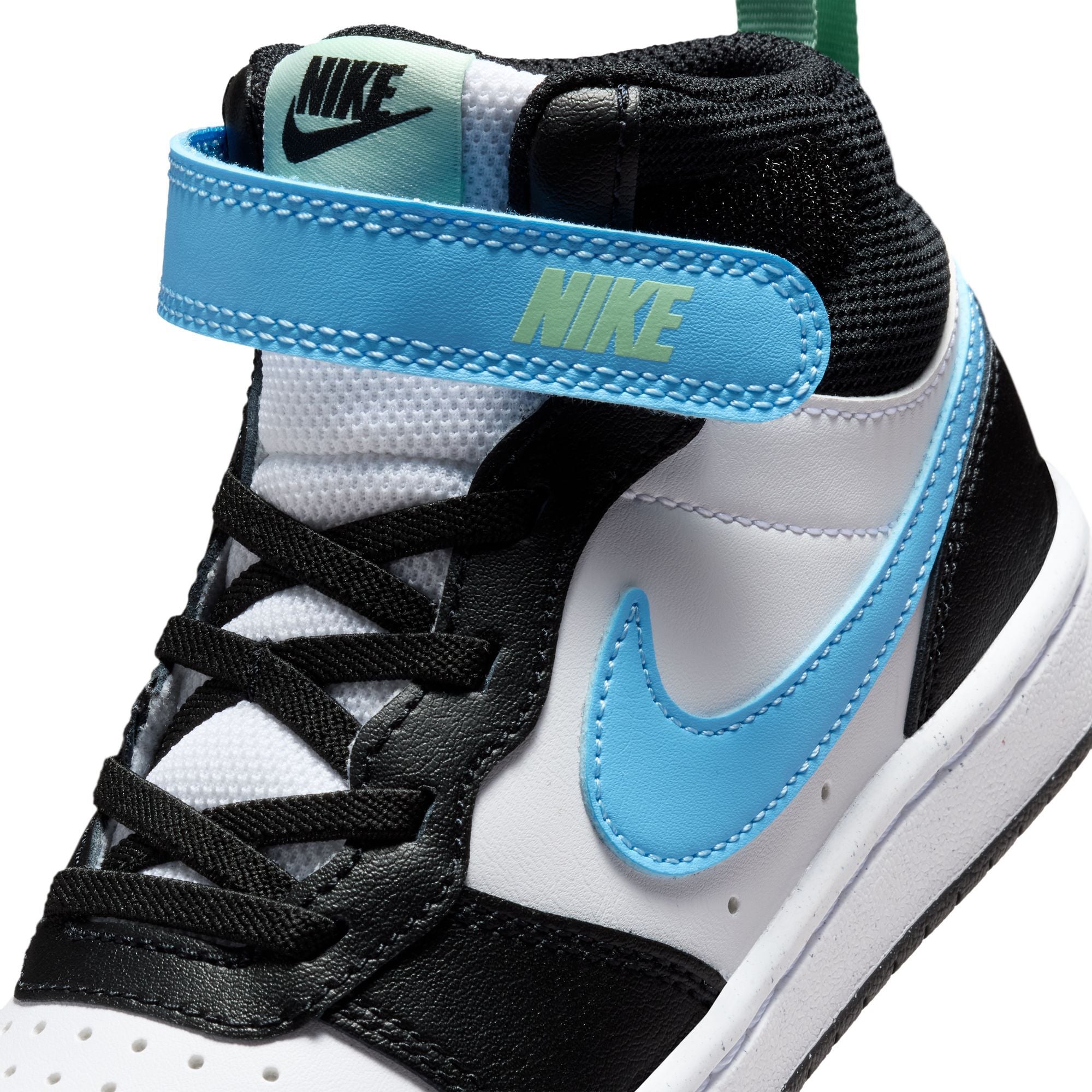 Nike Court Borough Mid 2 White/Football Blue/Black/Arctic Green