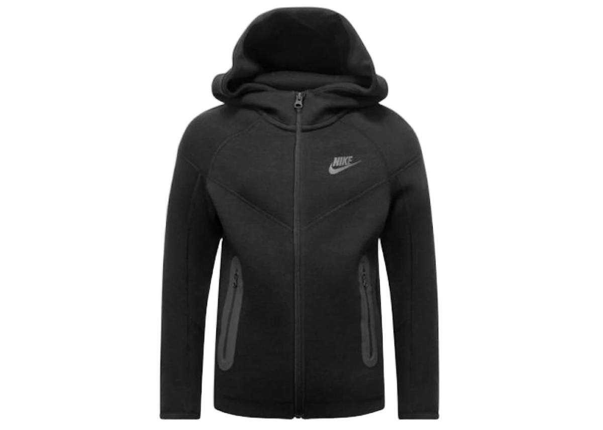 Nike Sportswear Kids' Tech Fleece Full-Zip Hoodie Black/Black