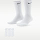 Nike Everyday Cushioned Training Crew Socks (3 Pairs) White/Black