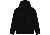 Nike Sportswear Tech Fleece Windrunner Full Zip Hoodie (FW24) Black/Black