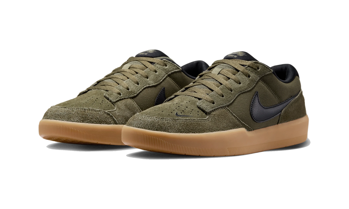 Nike SB Force 58 Skate Shoes Medium Olive/Medium Olive/Gum Light Brown/Black