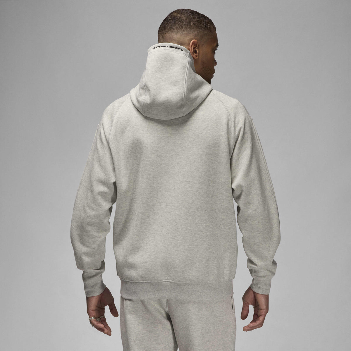 Air Jordan Sport Hoop Fleece Dri-FIT Full-Zip Hoodie Grey Heather/Black