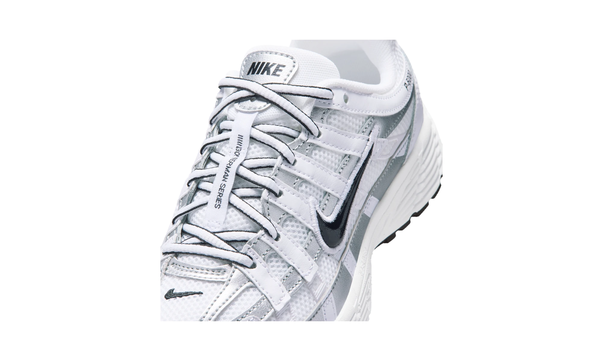 Nike P-6000 White/Metallic Silver/Black