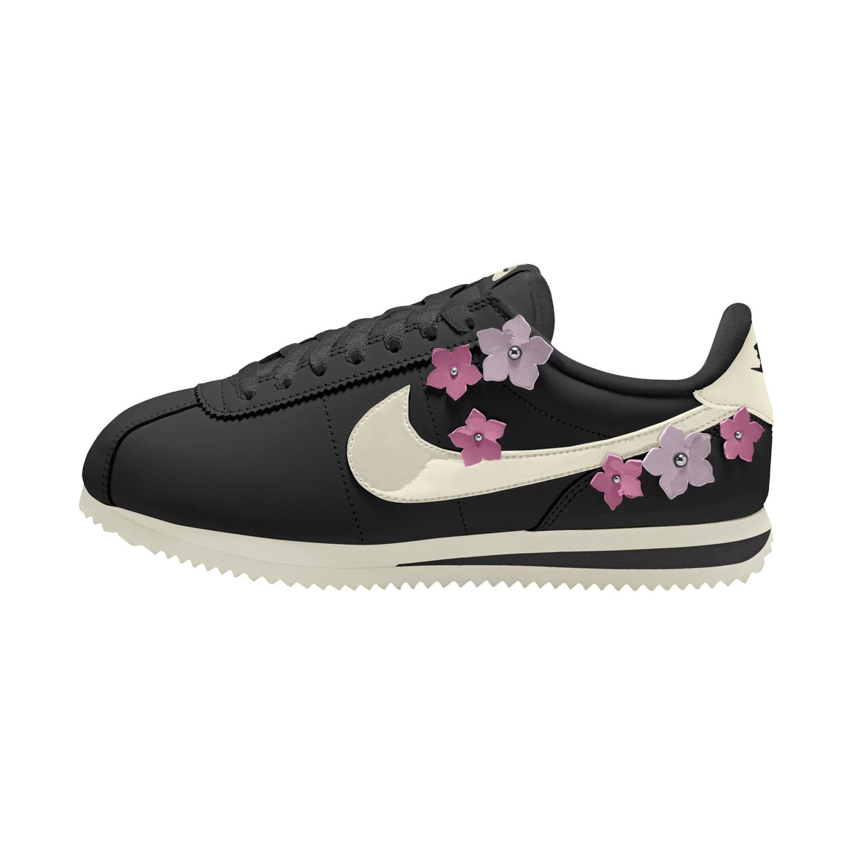 Nike Cortez Leather Black/Sail/Pink Rise/Bleached Lilac