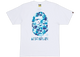 BAPE A Bathing Ape ABC Camo T-Shirt White Blue