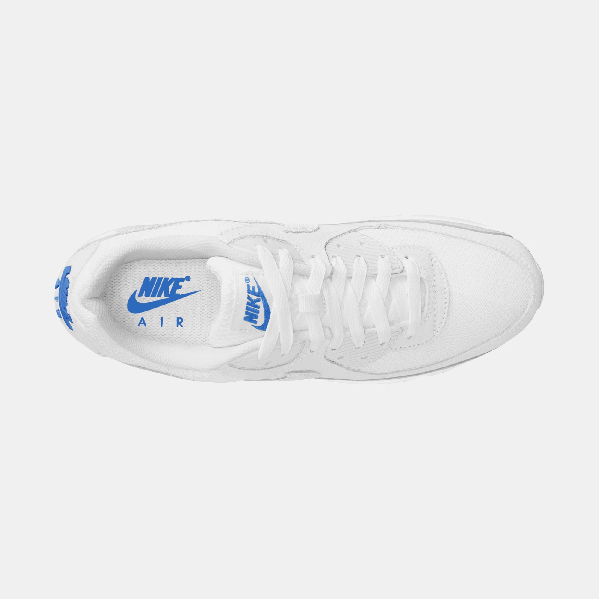 Nike Air Max 90 White/White/Blue Crystal