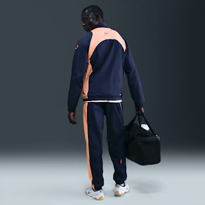 F.C. Barcelona Nike Football Total 90 Football Tracksuit Jacket Midnight Navy/Bright Mango/Bright Mango