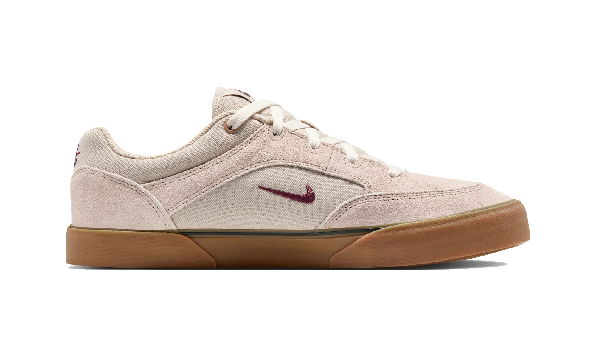 Nike SB Malor Skate Shoes Cream II/Phantom/Gum Medium Brown/Burgundy Crush