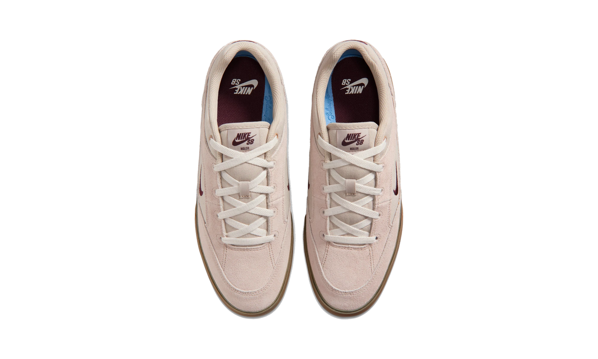 Nike SB Malor Skate Shoes Cream II/Phantom/Gum Medium Brown/Burgundy Crush