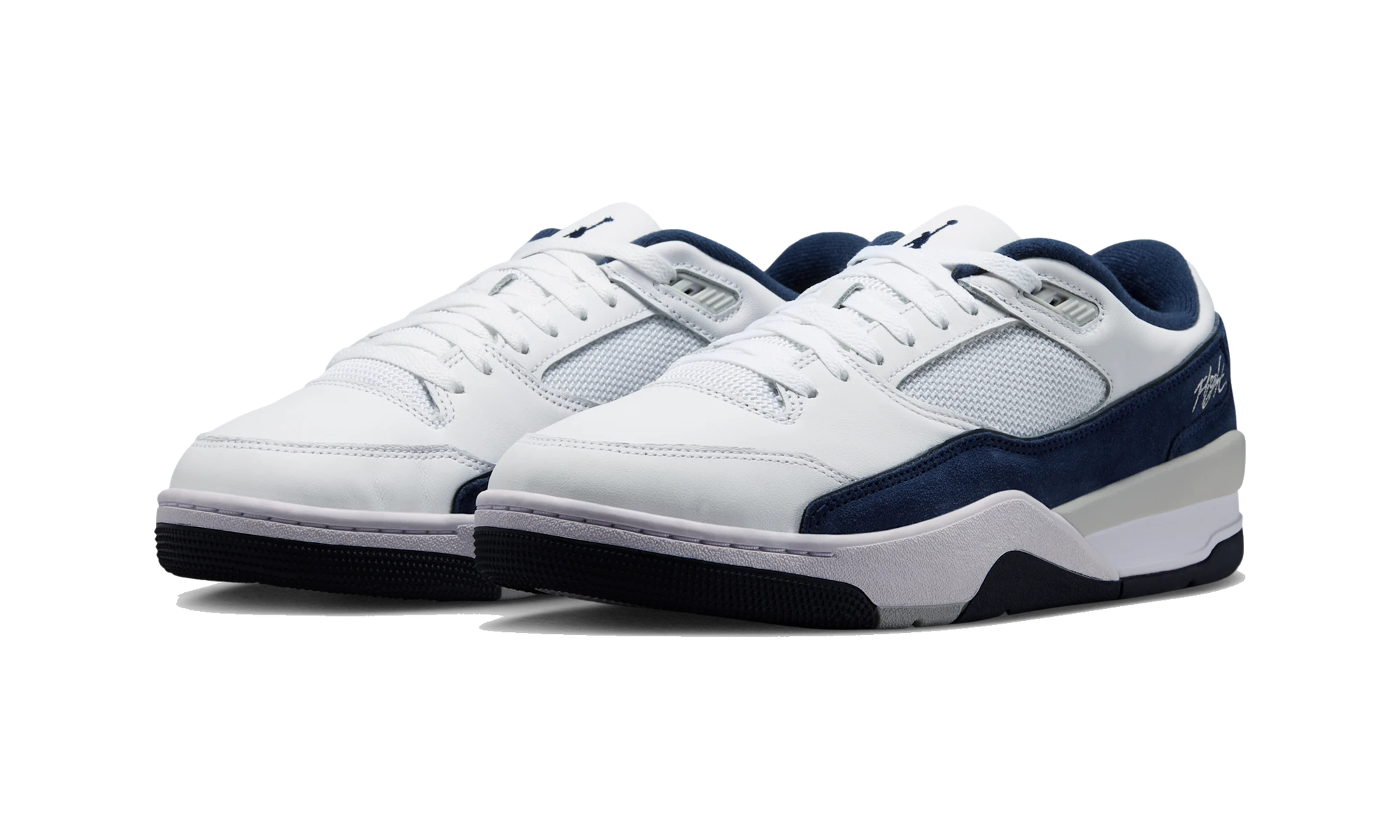 Air Jordan Flight Court White/Light Smoke Grey/Obsidian/College Navy