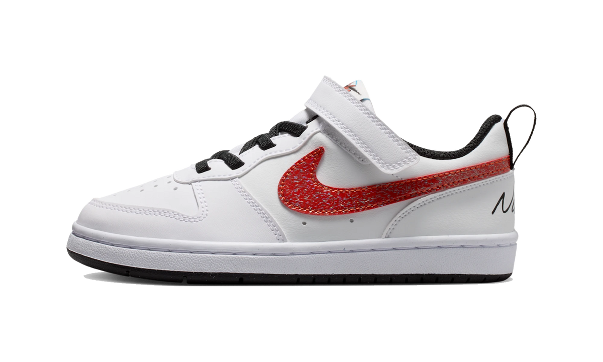 NikeCourt Borough Low White/Picante Red/Barely Volt/Current Blue