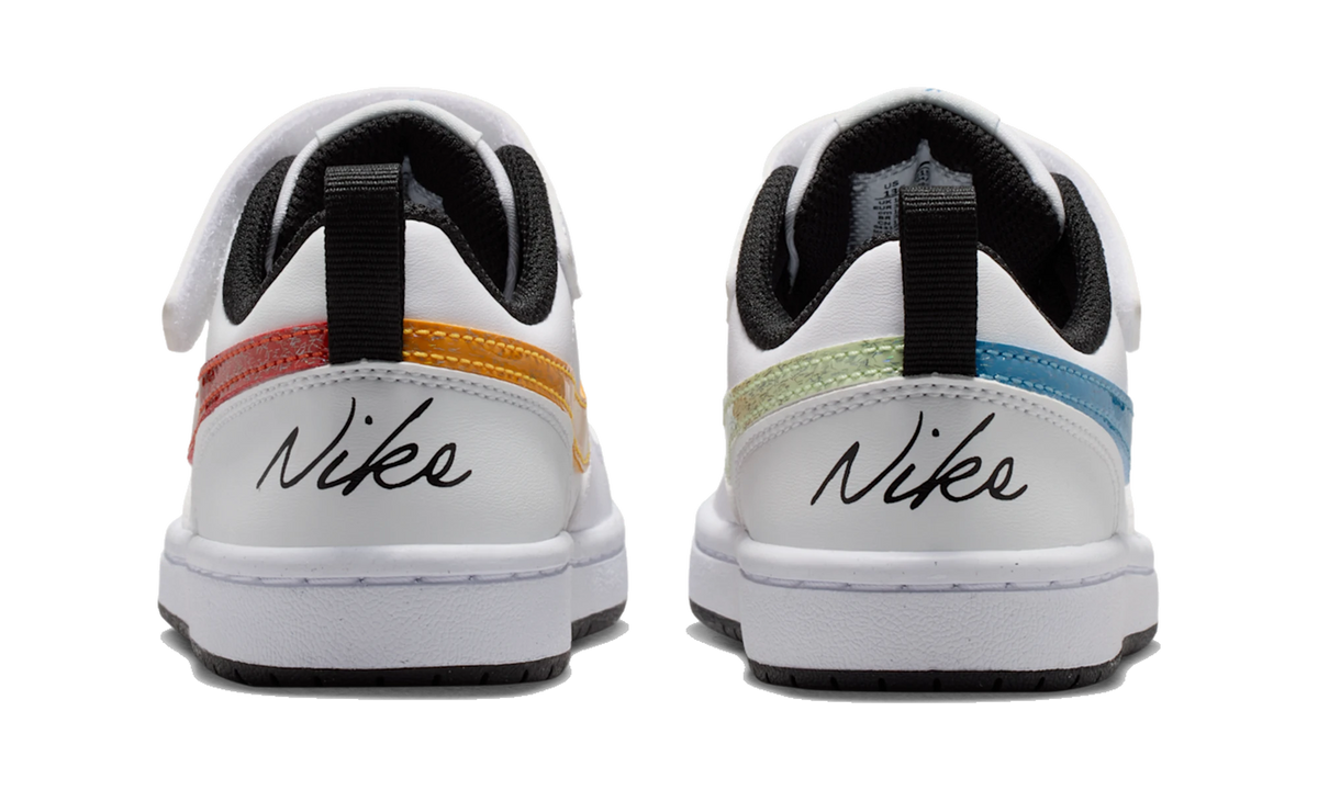 NikeCourt Borough Low White/Picante Red/Barely Volt/Current Blue