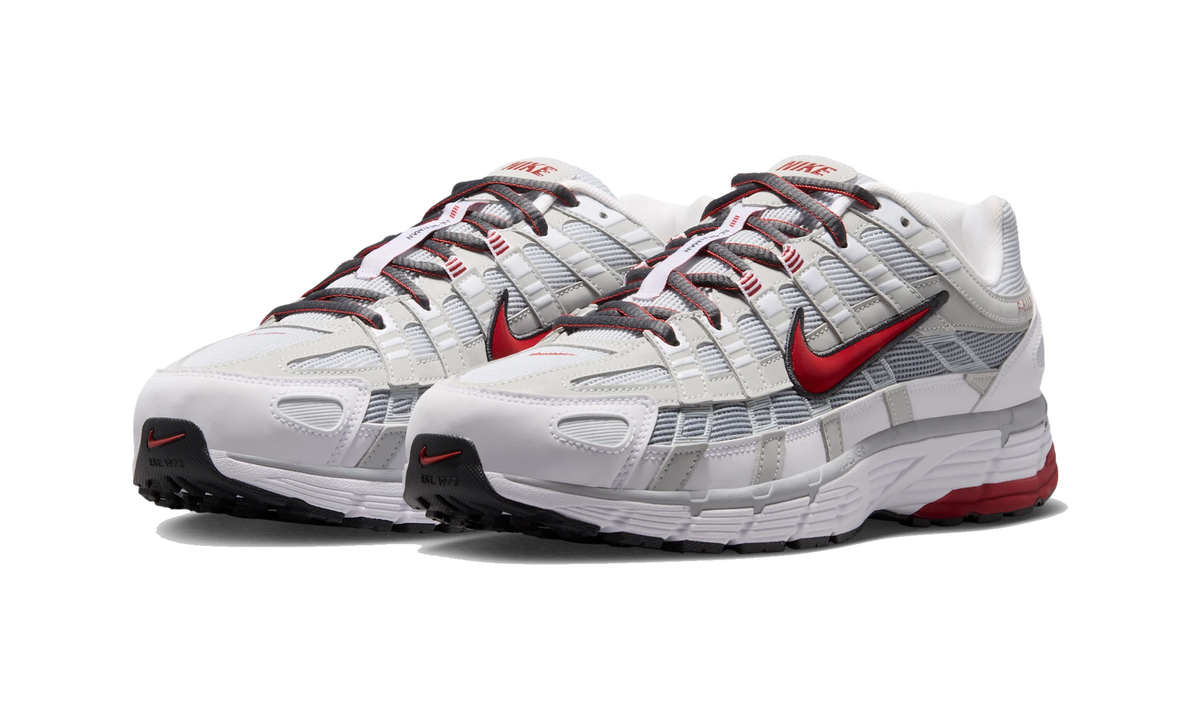 Nike P-6000 White/Pure Platinum/Wolf Grey/Dune Red