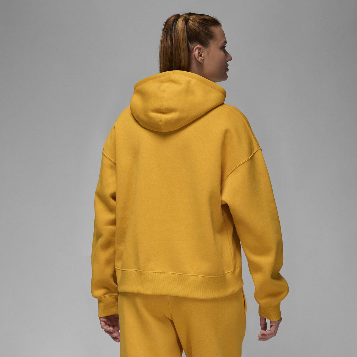 Air Jordan Brooklyn Fleece Pullover Hoodie Yellow Ochre/Dusty Peach
