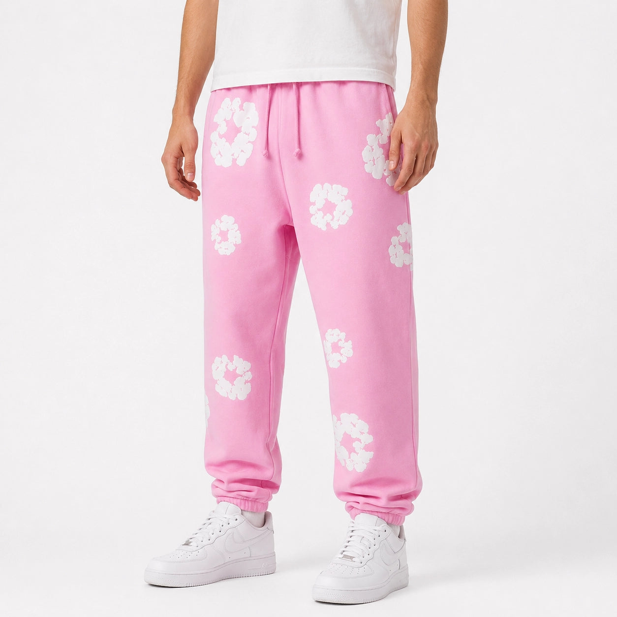 Denim Tears The Cotton Wreath Sweatpants Powder Pink
