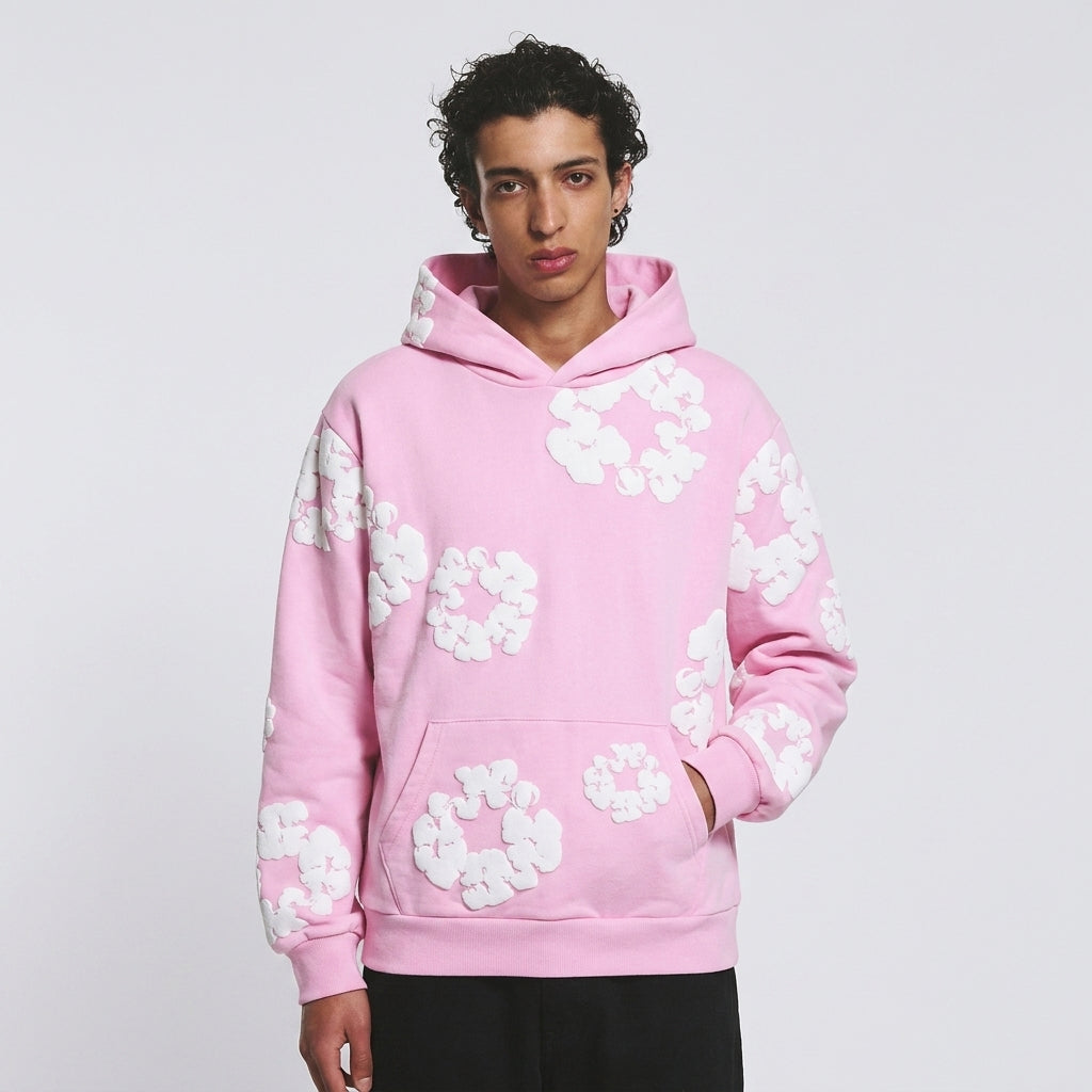 Denim Tears The Cotton Wreath Hoodie Powder Pink