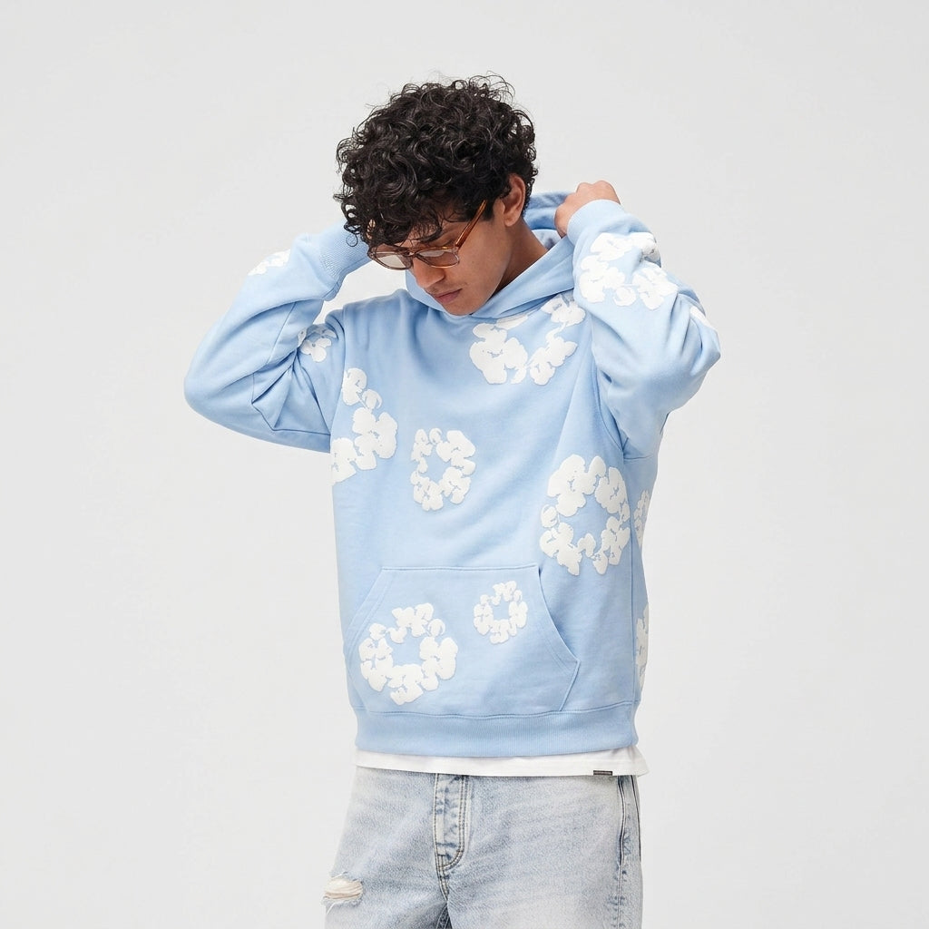 Denim Tears The Cotton Wreath Hoodie Powder Blue