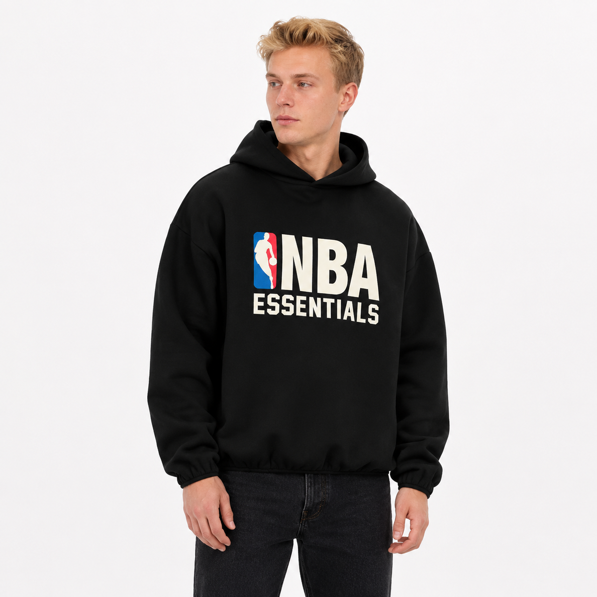 Fear of God Essentials NBA Hoodie Black