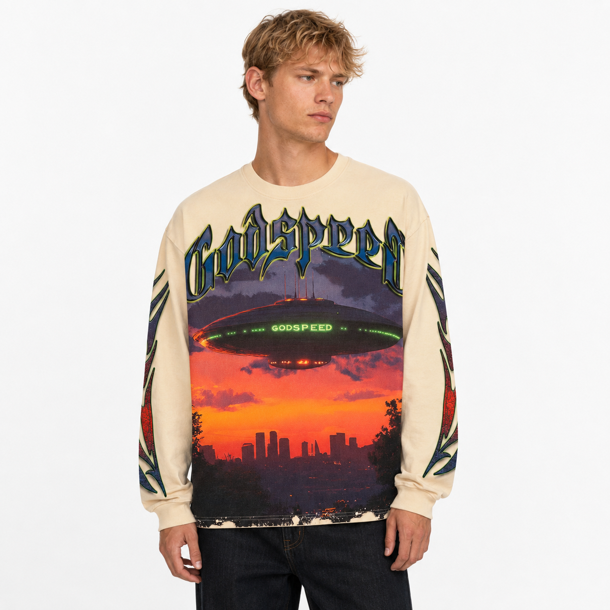 Godspeed U.A.P L/S T-Shirt Bone