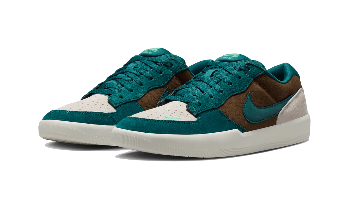Nike SB Force 58 Skate Shoes Mosswood Brown/Light Orewood Brown/Sail/Geode Teal
