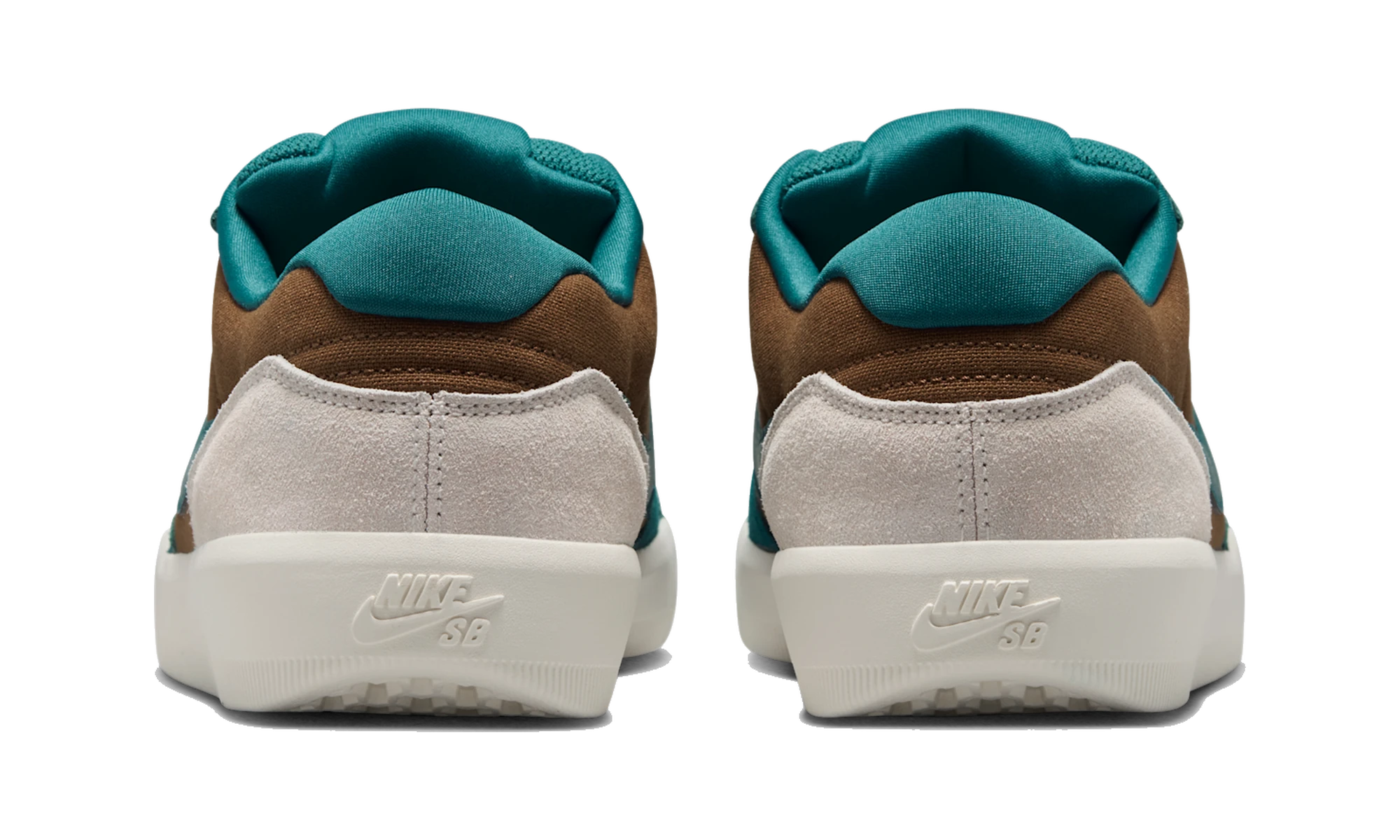 Nike SB Force 58 Skate Shoes Mosswood Brown/Light Orewood Brown/Sail/Geode Teal