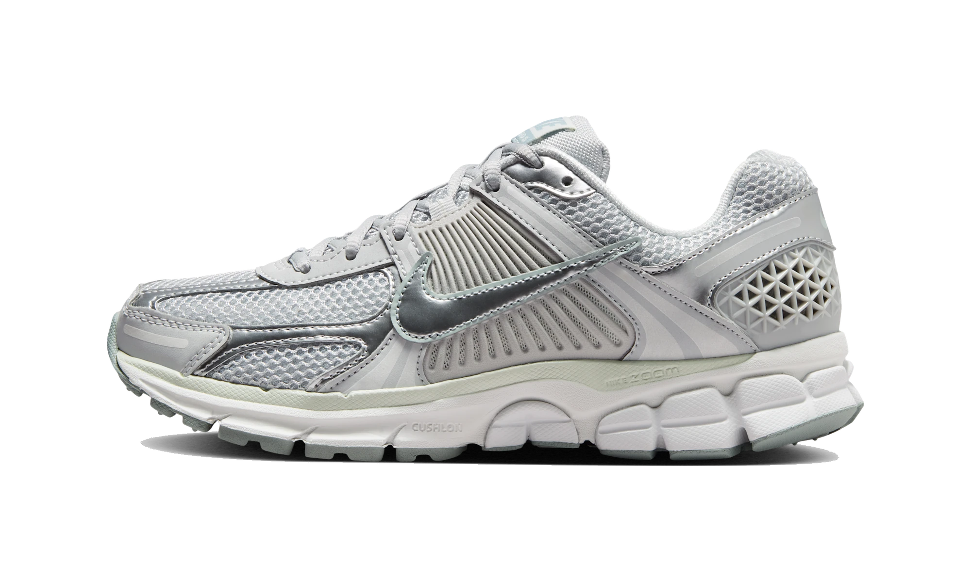 Nike Zoom Vomero 5 shoes with reflective accents Grey Fog/Off-White/Spruce Aura/Grey Fog