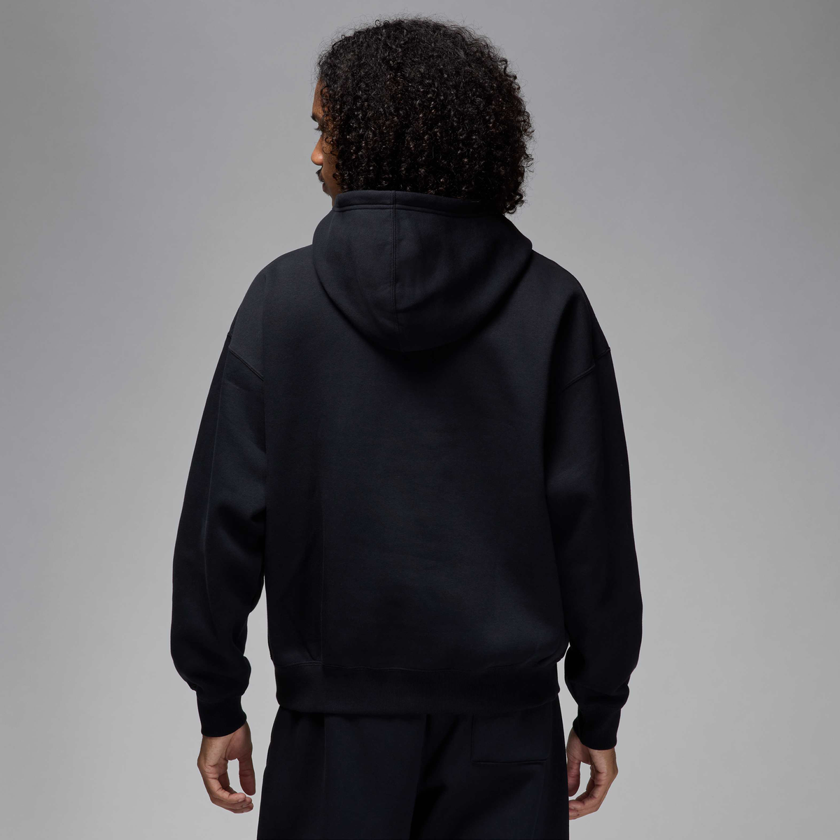 Air Jordan Brooklyn Fleece Oversized Pullover Hoodie Black/Gym Red