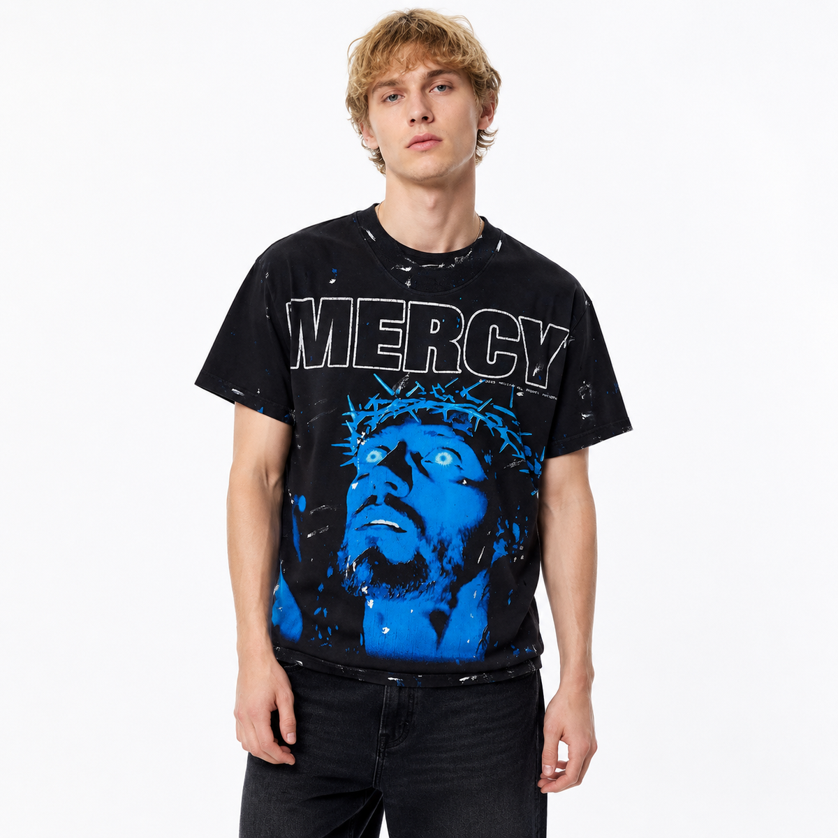 Hellstar Mercy Multicolor T-Shirt Black