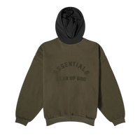 Fear of God Essentials Nylon Fleece Hoodie Ink/Jet Black