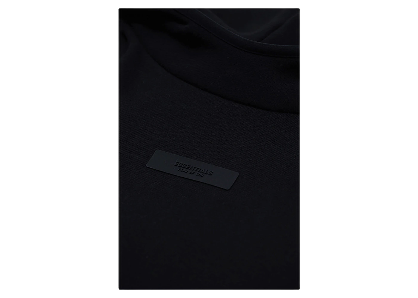 Fear of God Essentials Chest Logo Hoodie Jet Black/Jet Black, Jet Black/Jet Black (192250500126861)